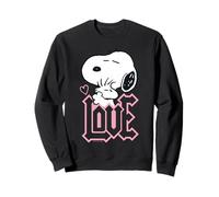 Peanuts Snoopy Woodstock Cœur câlin Classique pour la Saint-Valentin Sweatshirt