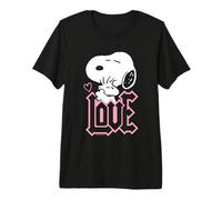 Peanuts Snoopy Woodstock Cœur câlin Classique pour la Saint-Valentin T-Shirt Haut de Gamme
