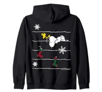 Peanuts - Snoopy Woodstock Curieux pour Noël Sweat à Capuche