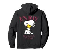 Peanuts Snoopy Woodstock Enjoy Good Friends Hugs Classic Fun Sweat à Capuche