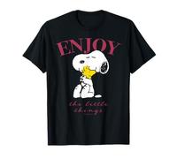 Peanuts Snoopy Woodstock Enjoy Good Friends Hugs Fun Classic T-Shirt