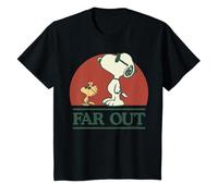 Peanuts Snoopy Woodstock Far Out Festival Fun Friend Classique T-Shirt