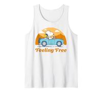 Peanuts Snoopy Woodstock Feeling Free Roadtrip Classic Fun Débardeur