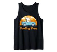 Peanuts Snoopy Woodstock Feeling Free Roadtrip Fun Classic Débardeur
