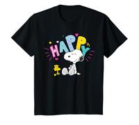 Peanuts Snoopy Woodstock Happy Friends Play Time Fun Rétro T-Shirt