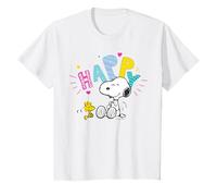 Peanuts Snoopy Woodstock Happy Friends Play Time Retro Fun T-Shirt