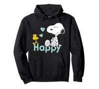 Peanuts Snoopy Woodstock Having Fun Friends Cœur rétro Sweat à Capuche
