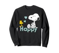 Peanuts Snoopy Woodstock Having Fun Friends Cœur rétro Sweatshirt