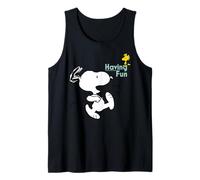 Peanuts Snoopy Woodstock Having Fun Friends Play Time Retro Débardeur