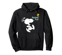 Peanuts Snoopy Woodstock Having Fun Friends Play Time Retro Sweat à Capuche