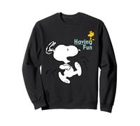 Peanuts Snoopy Woodstock Having Fun Friends Play Time Retro Sweatshirt