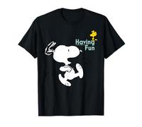 Peanuts Snoopy Woodstock Having Fun Friends Play Time Retro T-Shirt