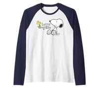 Peanuts Snoopy Woodstock Love Life Good Friends Classic Fun Manche Raglan