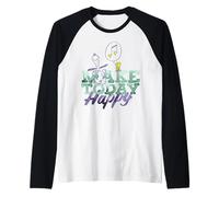 Peanuts Snoopy Woodstock Make Today Happy Music Dance Retro Manche Raglan