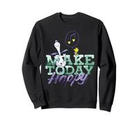 Peanuts Snoopy Woodstock Make Today Happy Music Dance Retro Sweatshirt