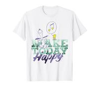 Peanuts Snoopy Woodstock Make Today Happy Music Retro Dance T-Shirt