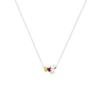 Peanuts Snoopy & Woodstock NF00747SRPL-18.PH Collier à breloques en forme de cœur, taille unique, Laiton, Pas de gemme