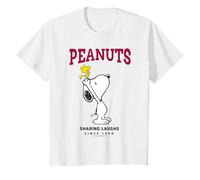 Peanuts Snoopy Woodstock Sharing Laughs College Art Classique T-Shirt