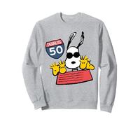 Peanuts Snoopy Woodstock Speed Racer Fast Beagle Retro Sport Sweatshirt