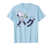 Peanuts Tokyo Snoopy Woodstock Japan Embrasse Kanji Love XO BFF T-Shirt