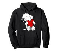 Peanuts Valentine Snoopy Sweat à capuche Motif cœur Sweat à Capuche