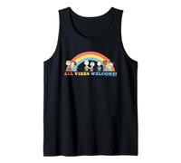 Peanuts Vintage Snoopy Rainbow Gang Happy Vibes XOXO Friends Débardeur