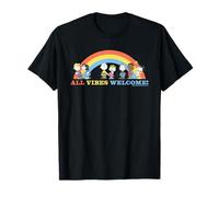 Peanuts Vintage Snoopy Rainbow Gang Happy Vibes XOXO Friends T-Shirt