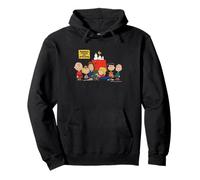 Peanuts Vintage Snoopy Woodstock Gang Happy Friendship BFF Sweat à Capuche
