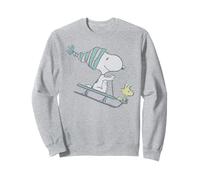 Peanuts Woodstock Snoopy Sleigh Holiday Rétro Noël Vintage Sweatshirt