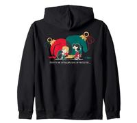 Peanuts Xmas Sally Schroeder Mistletoe Kiss Piano de Noël Sweat à Capuche