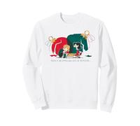 Peanuts Xmas Sally Schroeder Mistletoe Kiss Piano de Noël Sweatshirt