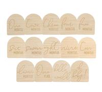 Pearhead Arch - Accessoires mensuels pour photos de 0 à 12 mois, cartes de croissance de bébé et de croissance de grossesse, accessoire photo de bébé neutre de genre, disques arqués de