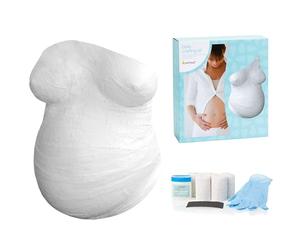 Pearhead Belly Casting Kit, Gender-Neutral Pregnancy Keepsake for Expecting Mothers, Baby Nursery Décor, Mother’s Day Keepsake, White
