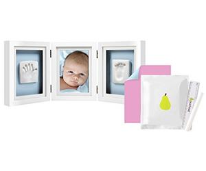 Pearhead Cadre de Bureau pour Empreinte de Bébé de Luxe, Blanc