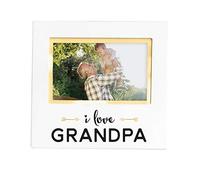 Pearhead Cadre photo souvenir avec inscription « I Love Grandpa » Blanc