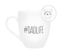 Pearhead #Dadlife Ceramic Mug, Father's Day Gift, New Dads Coffee Cup, Novelty Kitchen Accessory,16oz
