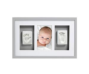 Pearhead Deluxe main et empreinte cadre Baby Keepsake avec kit d'impression inclus - Perfect Baby Keepsake ou un cadeau