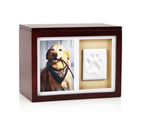 Pearhead Dog Or Cat Personalized Memory Box Keepsake, Pet Urn, Pet Pawprint Memorial Box, Espresso