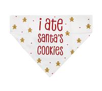 Pearhead I Ate Santa's Cookies Bandana de Noël pour Animal Domestique Taille S/M