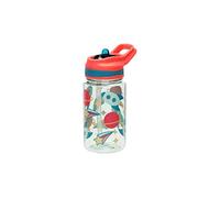 Pearhead Kids Water Bottle for School, Outer Space | Spill Proof, Tritan Flip Straw 16oz, Travel and Sports Tumbler, School Supplies, Rocket Theme