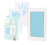 Pearhead Newborn Baby Handprint and Footprint Kit - No Mess Clean-Touch Ink Pad with Impression Cards, Baby Boy Keepsake, Perfect Keepsake for Family, Acid-Free, Blue
