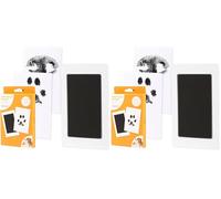 Pearhead Paw Print Clean Touch Ink Pad Kit for Dogs and Cats, Pet Owner Keepsake, DIY Inkless Paw and Nose Print Impression Set, Small/Medium (Lot de 2)