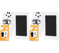 Pearhead Pet Clean-Touch Ink Pad, Medium/Large, Black Ink Pad for Cats Or Dogs, Pet Owner, Pet Owner Must Have Item, Pet Memory Keepsake, for Medium to Large Pets (Lot de 2)