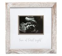 Pearhead Rustic Sonogram Photo Frame, Lover at First Sight Baby Keepsake Picture Frame, Gender-Neutral Nursery Décor, Mothers Day Accessory