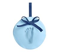 Pearhead Souvenir Empreinte de Bébé Bleu | Christening or Baptism Gift for Newborn, Baby Boy Gift