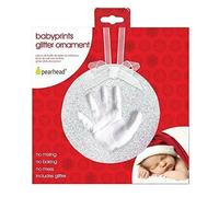 Pearhead Souvenir Empreinte De Bébé Brillant, Blanc