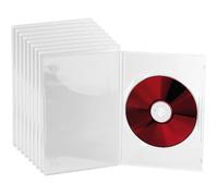 Pearl 10 jaquettes DVD slim (7 mm) transparent pour un DVD