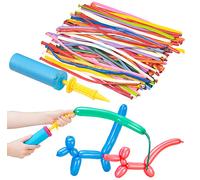 Pearl 100 ballons à modeler colorés avec pompe