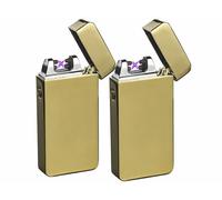 Pearl 2 briquets électroniques USB à double arc électrique - Doré