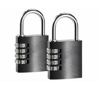 Pearl 2 cadenas à code 4 chiffres - en aluminium - 38 mm